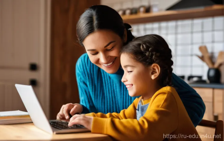 어린이 코딩 교육 - **Prompt:** Two diverse teenagers, around 14-15 years old, are intensely focused on a coding project...