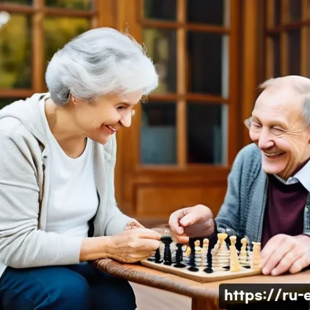 시니어 감정 관리 - **A vibrant community gathering of cheerful Russian seniors.**
Detailed prompt: "A group of chee...