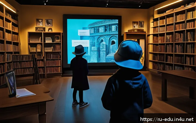 아동 체험학습 프로그램 - A vibrant and immersive scene of children aged 7-12 engaging in a historical time-travel quest using...